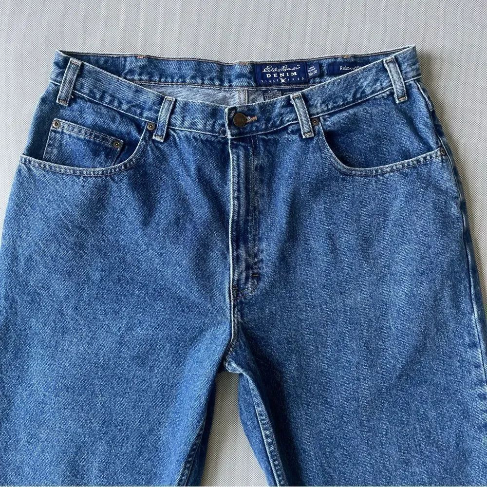 Vintage 90’s Eddie Bauer Denim Relaxed Fit Denim Jeans Men’s Size 38x30